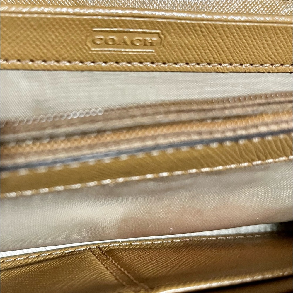 Coach striped zippered wallet - Picture 11 of 16